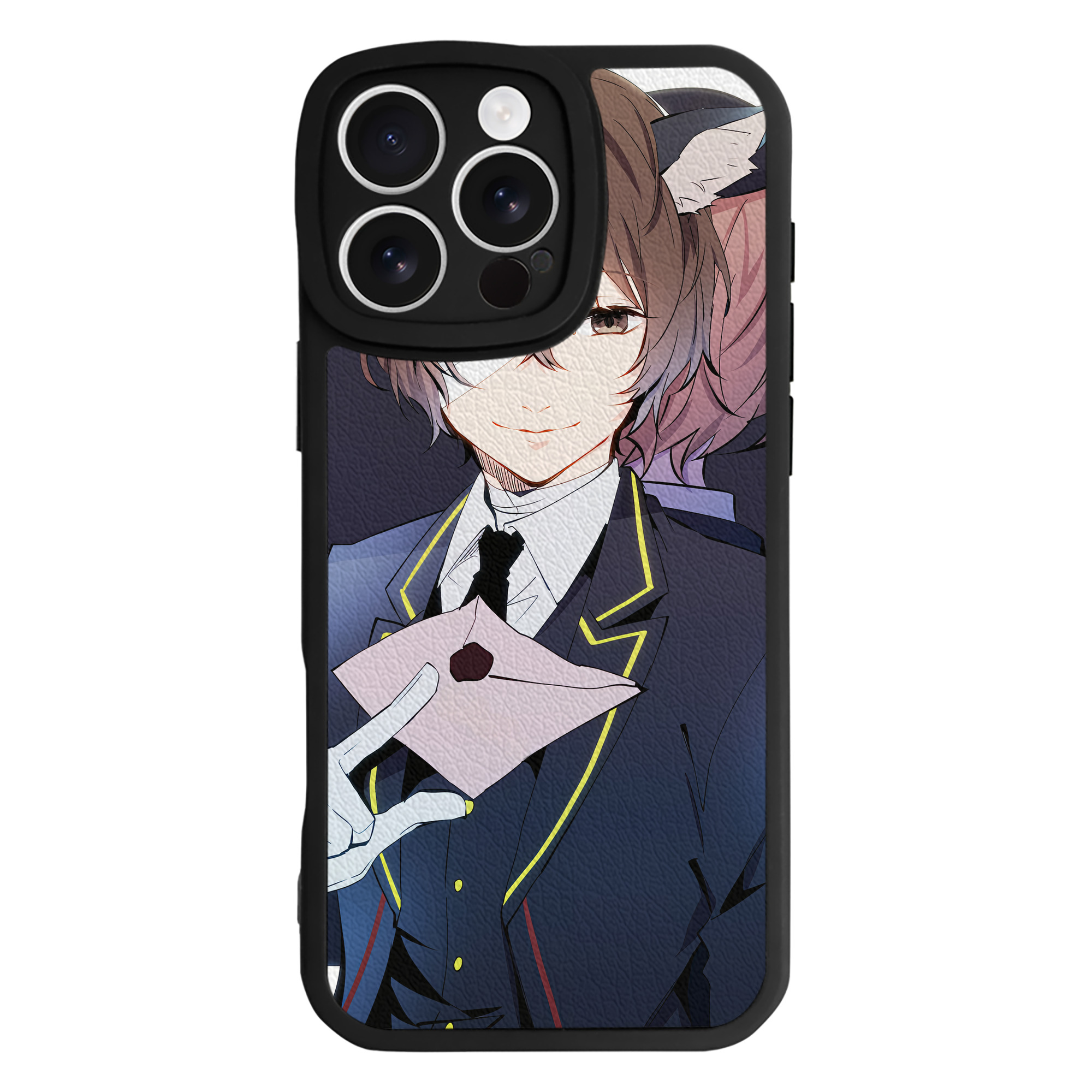 （画像用） 文豪ストレイドッグス Bungo Stray Dogs 【iPhone 16シリーズ対応】シリコンスマホケース（レザー調） 材質：シリコン